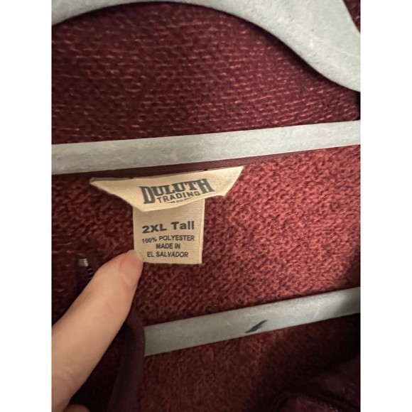 Duluth Trading Co Park‎ Point Full Zip Fleece Jacket size 2XLT - Picture 3 of 4